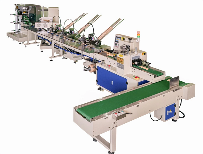 Automatic disposable cutlery packaging machine